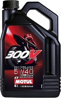 Motul 104115 300V 4T Factory Line Road Racing, 5 W-40, 4 L