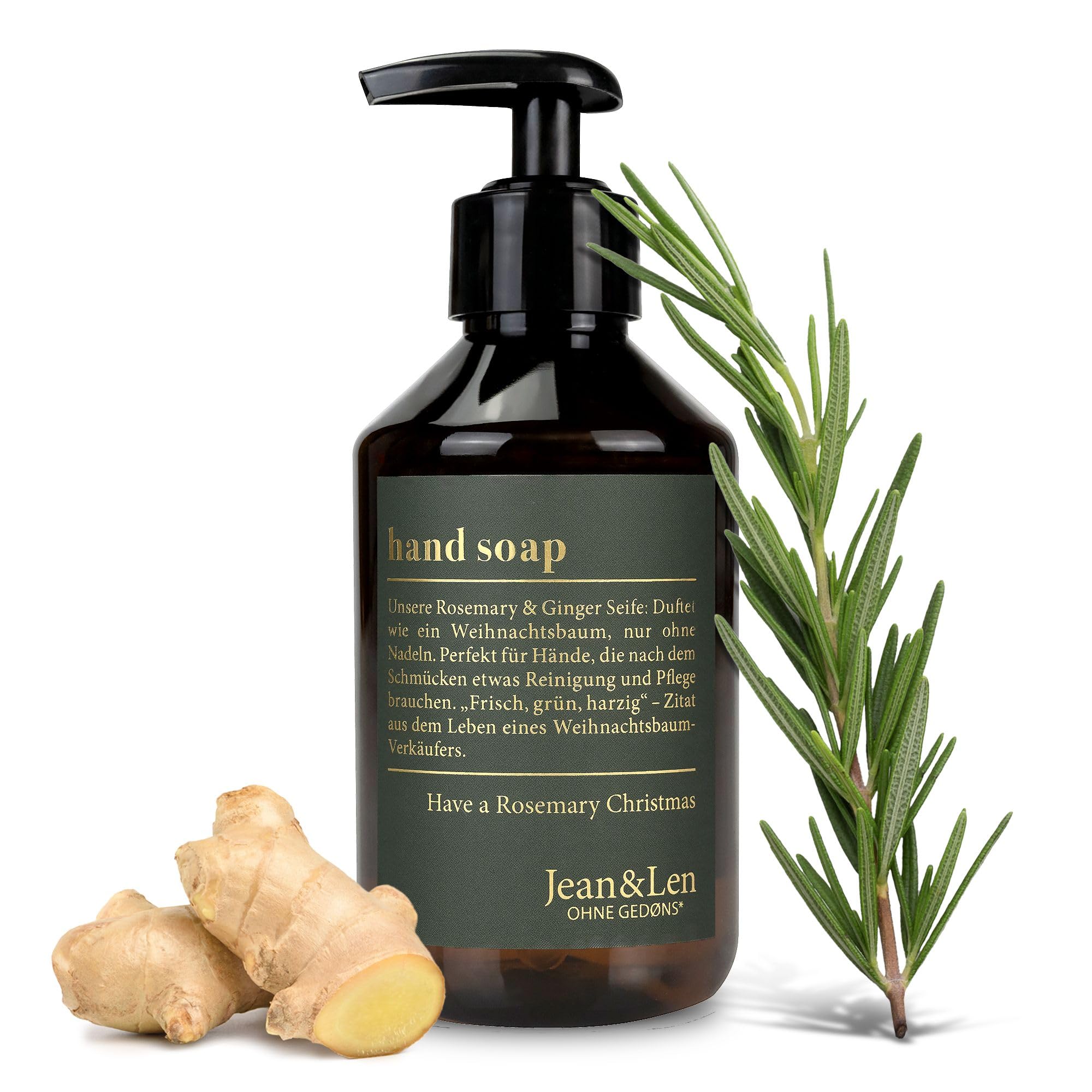 Savon liquide mains sèches Jean & Len romarin sans parabène