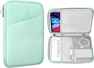 MoKo 9-11 Inch Tablet Sleeve Bag, Fits iPad air 5/4 10.9" 2022, iPad Pro 11 M2 2022-2018, iPad 10th 10.9 2022, Galaxy Tab S8/A8/A7 2022, Protective Bag Carrying Case with Pocket, Mint Green