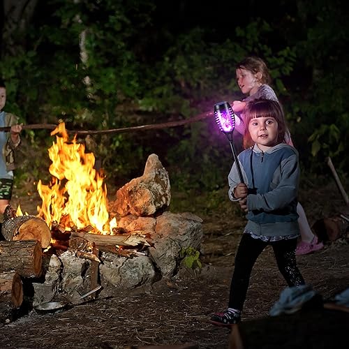 Miniatura 8 de Toodour Luces solares de llama de antorcha, paquete de 12 luces solares para exteriores con llama parpadeante, luces solares impermeables para