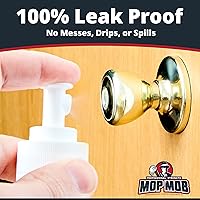 Vista 2 de Cabezal rociador de niebla fina a prueba de fugas, paquete de 6 unidades. Tapa de repuesto para botellas grandes, sin BPA de 24/410 hilos con tubo