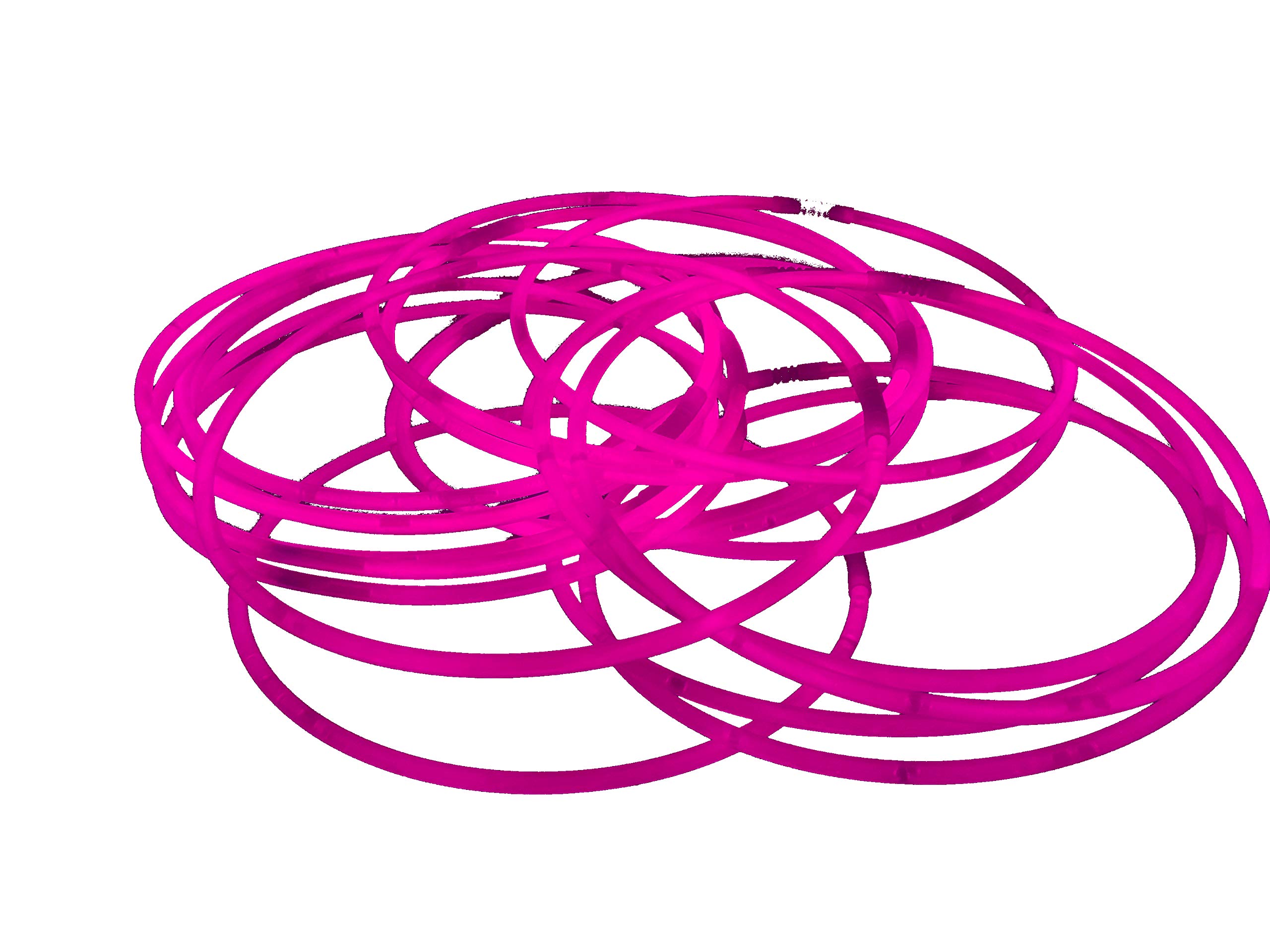 22 inch Glow Stick Necklaces (200, Pink) — image 1
