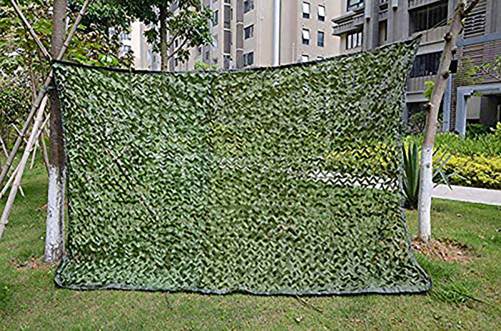 Cubierta De Sombra De Caza De Red De CamuflajeRed De Camuflaje para Sombrilla Al Aire Libre Avistamiento De Aves En La Jungla,12X12m