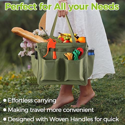 Miniatura 6 de Organizador de maletero de automóvil, caja de herramientas de almacenamiento multifuncional, plancha de transporte, utensilios de parrilla grande,