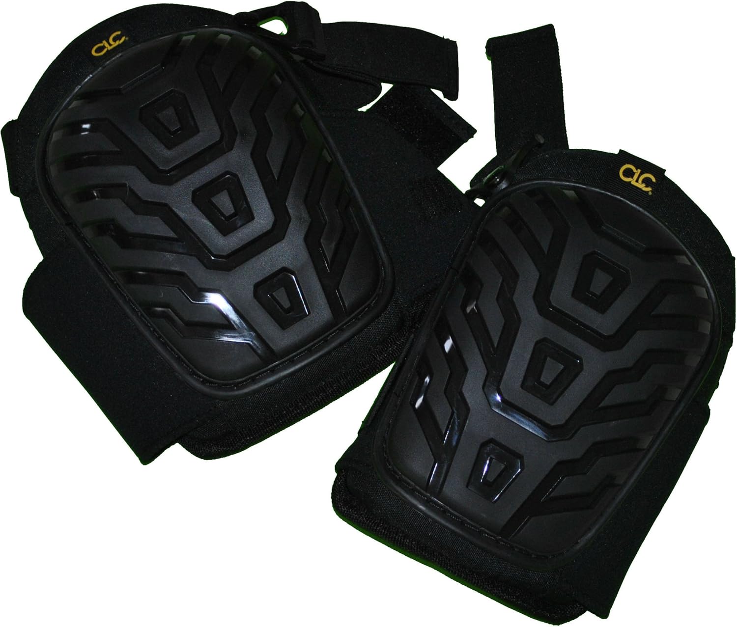 CLC Custom Leathercraft 345 Professional Kneepads, Supportive Gel Cushion, Breathable Neoprene Straps, Over Sized Caps for More Coverage, Ideal for Gardening, Flooring, Cleaning and Construction , Black