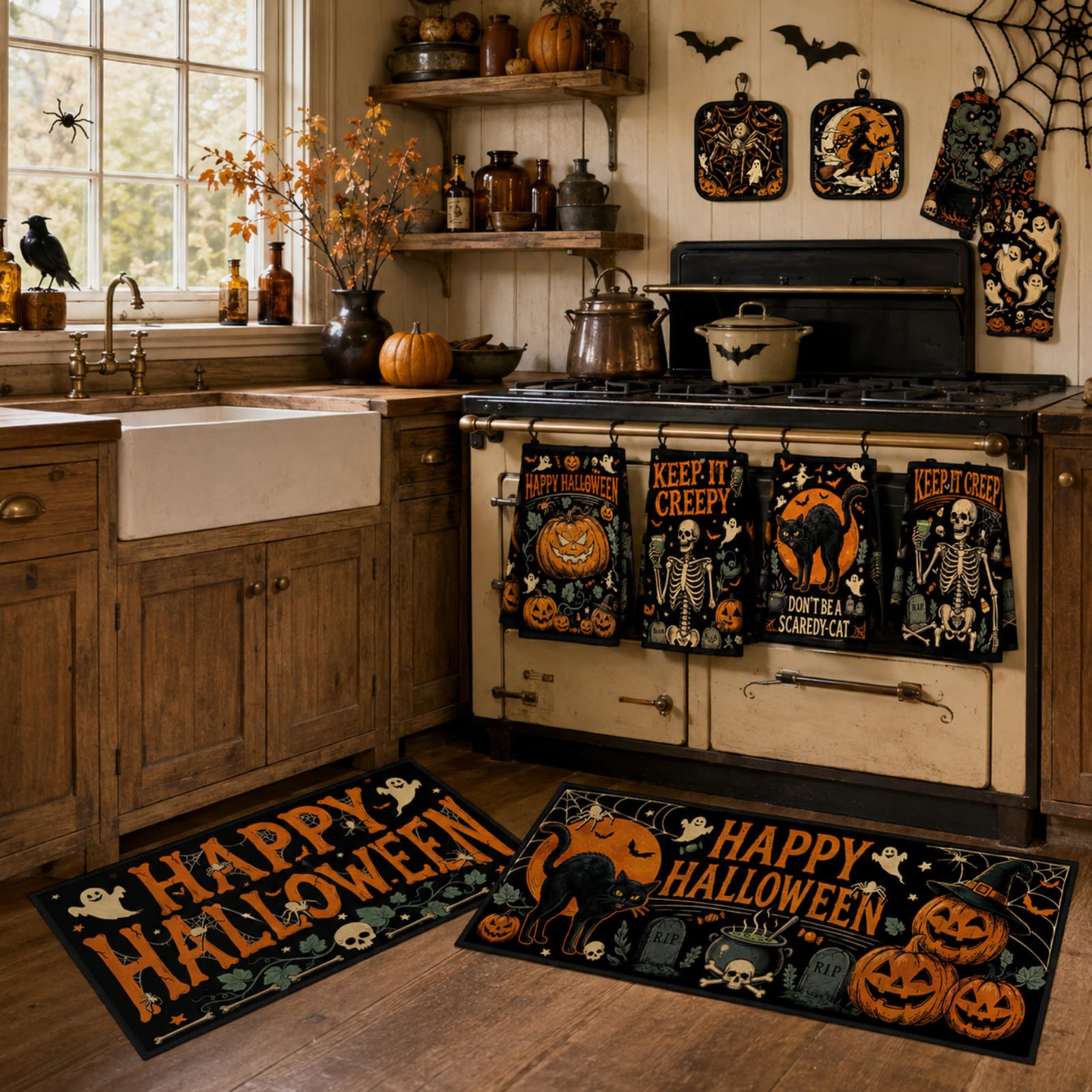 Halloween Kitchen Decor Set - Spooky & Cute! -5