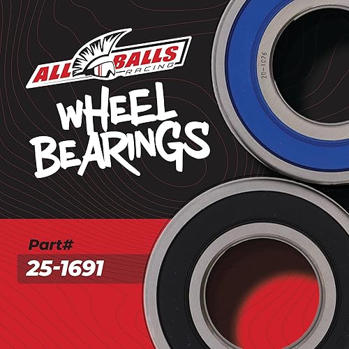 Miniatura 5 de All Balls 25-1691 Juego de rodamientos para ruedas delanteras.