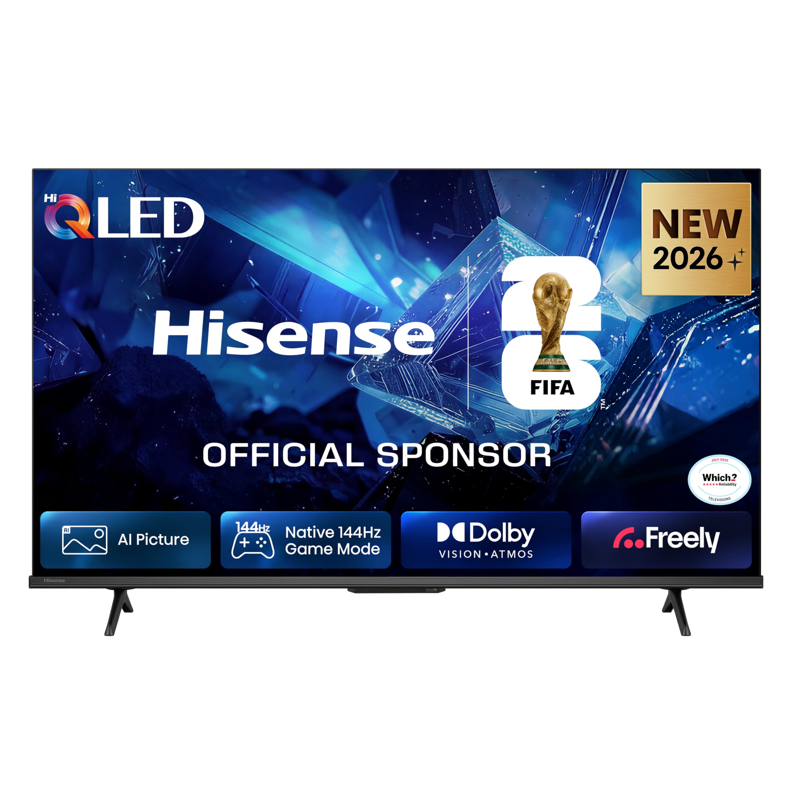 Hisense 43" 4K Ultra HD QLED Smart TV [2026] 43E78STUK PRO Black