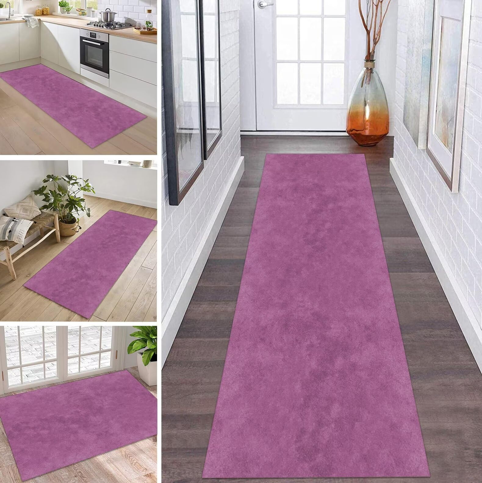 Tapis de couloir rose pour une chambre d'enfant douce et chaleureuse