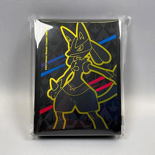 Pokemon Juego de cartas coleccionables Crown Zenith Elite Trainer Box exclusivo Lucario Sleeves 65 unidades