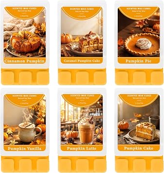 SCENTORINI Wax Melts, Pumpkin Scented Wax Cubes for Wax Warmers