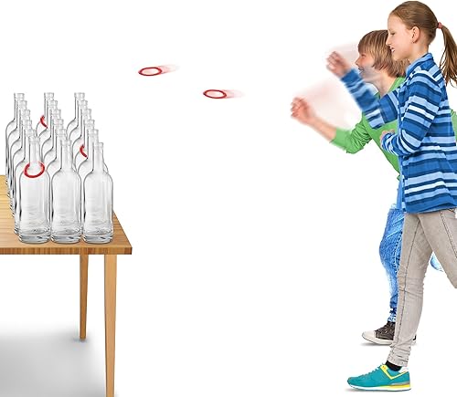 Miniatura 6 de Anillos de plástico de carnaval  Paquete de anillos de 24 a 2.5 pulgadas para lanzar anillos, divertidos juguetes de objetivo, recuerdos geniales de