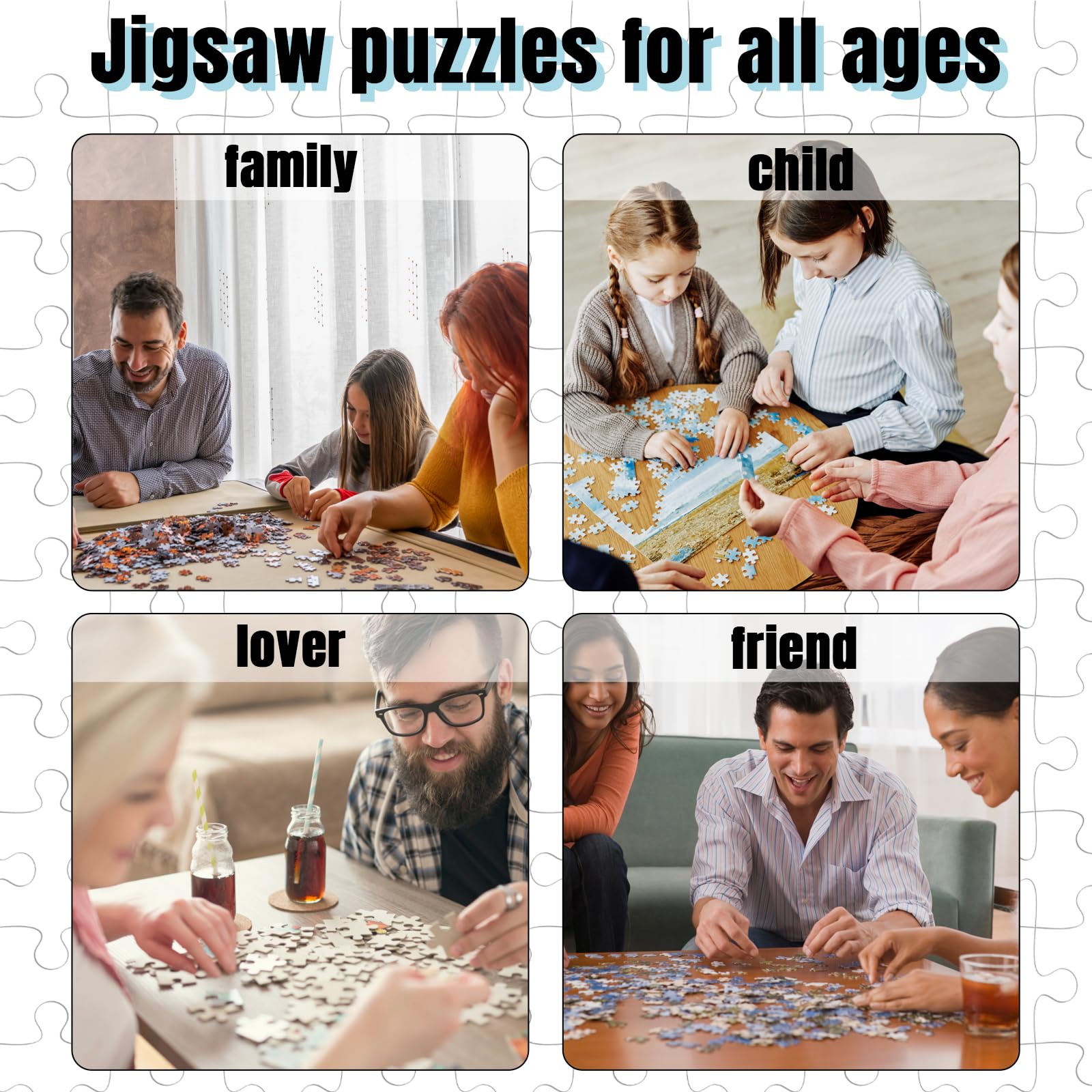Puzzle Personalizzato con Foto – Puzzle Personalizzato HD – Idea Regalo Originale per Anniversario e Compleanno 24/100/200/300/500/1000/1500 Pezzi