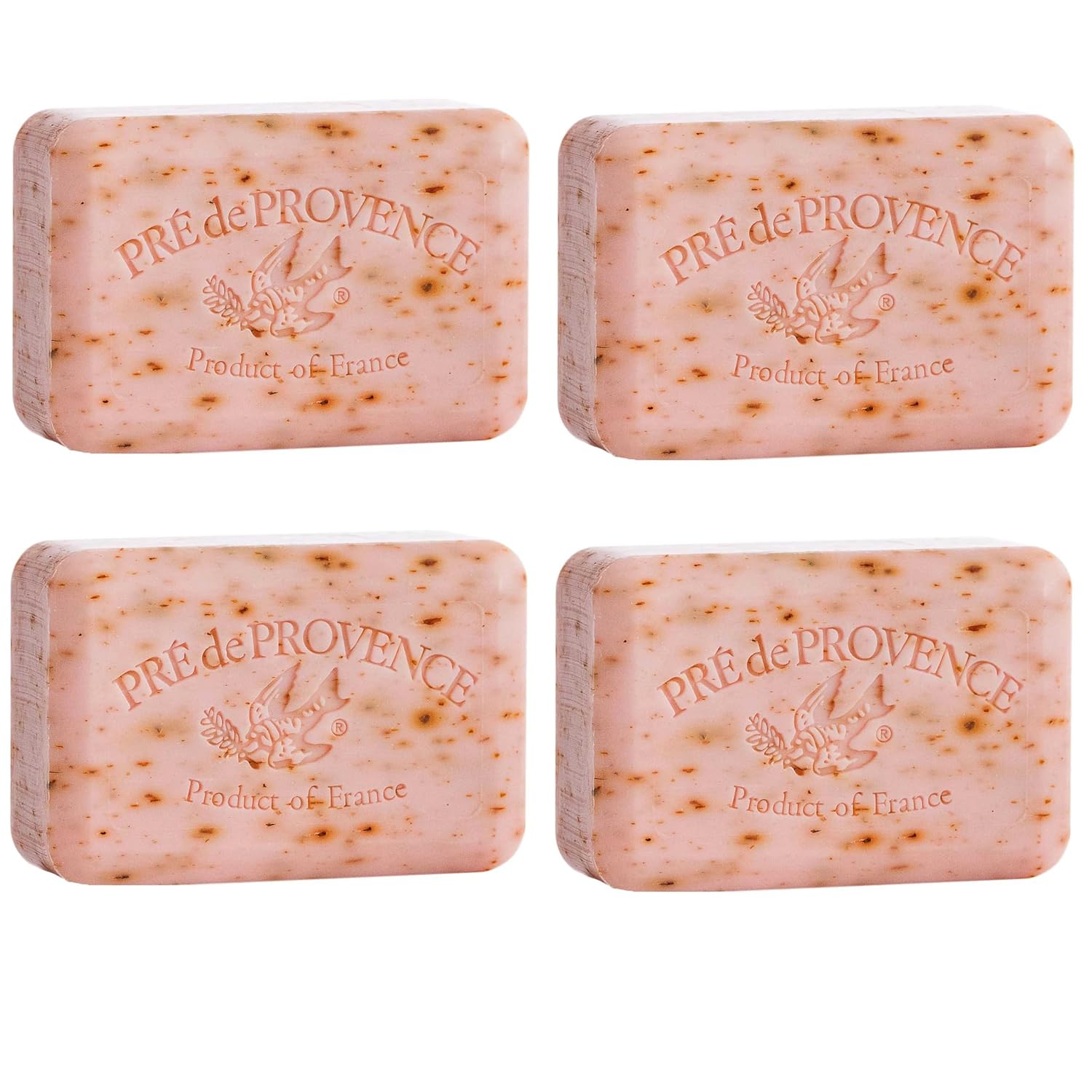 Pre de Provence 250g Soap Bar, Pack of 4 - Rose Petal