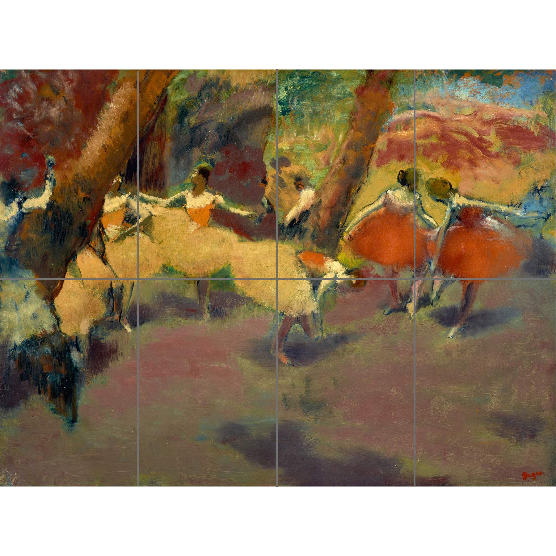 Artery8 Edgar Degas Before The Performance XL Giant Panel Poster (8 Sections)