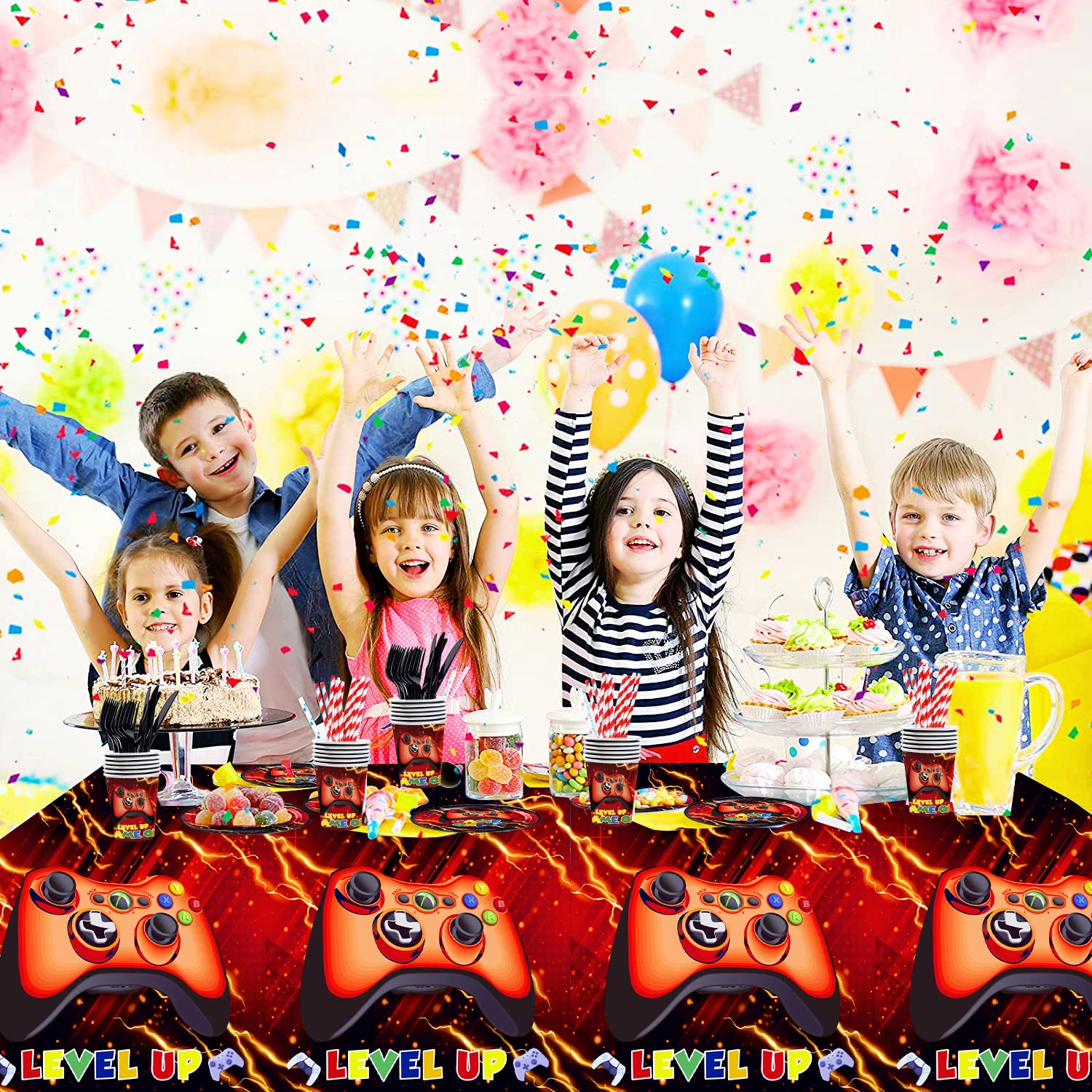 The Party Aisle™ Ensemble de décorations de fête d'anniversaire et de jeux vidéo, 213 pièces - Canada The Party Aisle™ Ensemble de décorations de fête d'anniversaire et de jeux vidéo, 213 pièces - Canada
