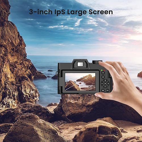 Miniatura 9 de Cámara digital 4K para fotografía y video enfoque automático de 48 MP con WiFi Cámara de vlogging de enfoque automático para YouTube con pantalla