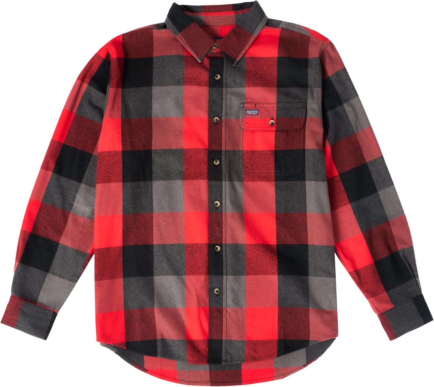 Smith's Workwear Men's Pocket Flannel Shirt