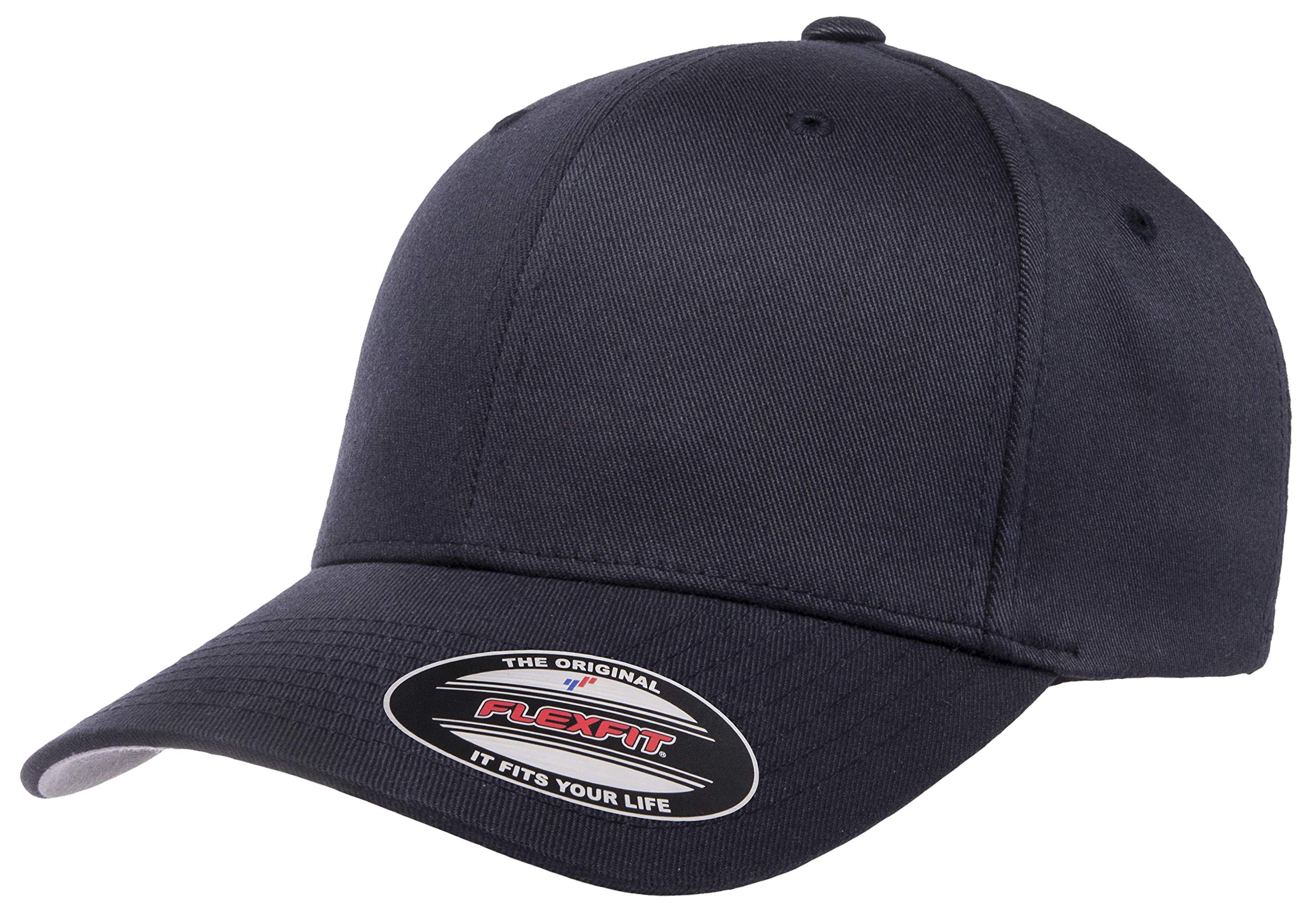 Flexfit Men's Athletic Baseball Fitted Cap, Dark Navy, XXL