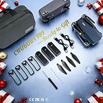 2650 ft Long Range Super Endurance Foldable Drone with Camera for Beginners–84 min Flight Time, WiFi FPV Quadcopter with 4K HD Camera, Brushless Motor, Auto Hover, Follow Me (3 Batteries)