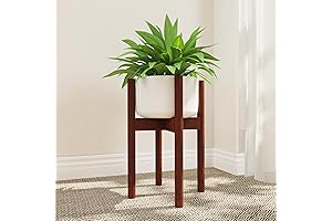 Elegant Bamboo Adjustable Plant Stand