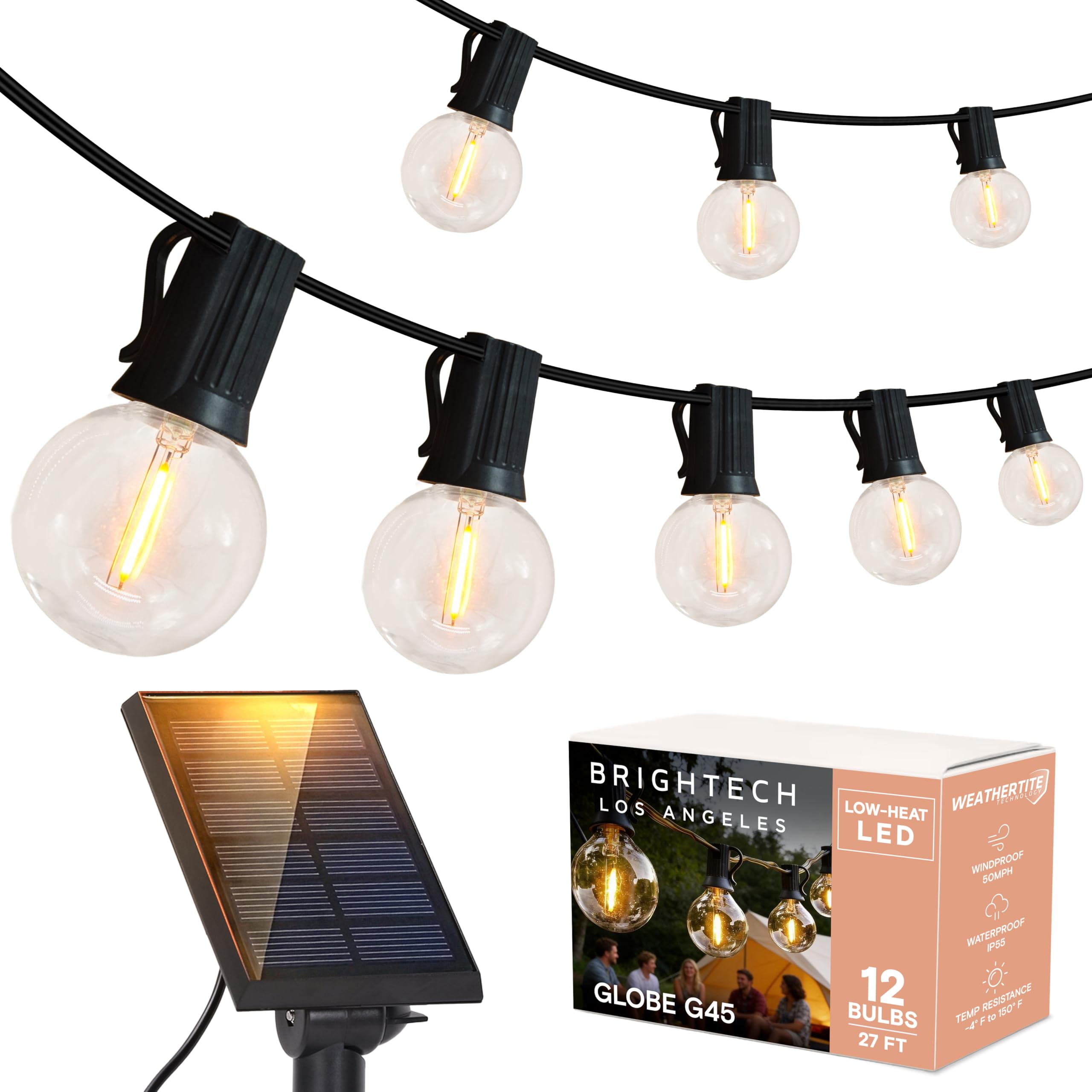 DI CLASSE 照明 Brightech Ambience Pro Solar Powered LED Outdoor String Lights