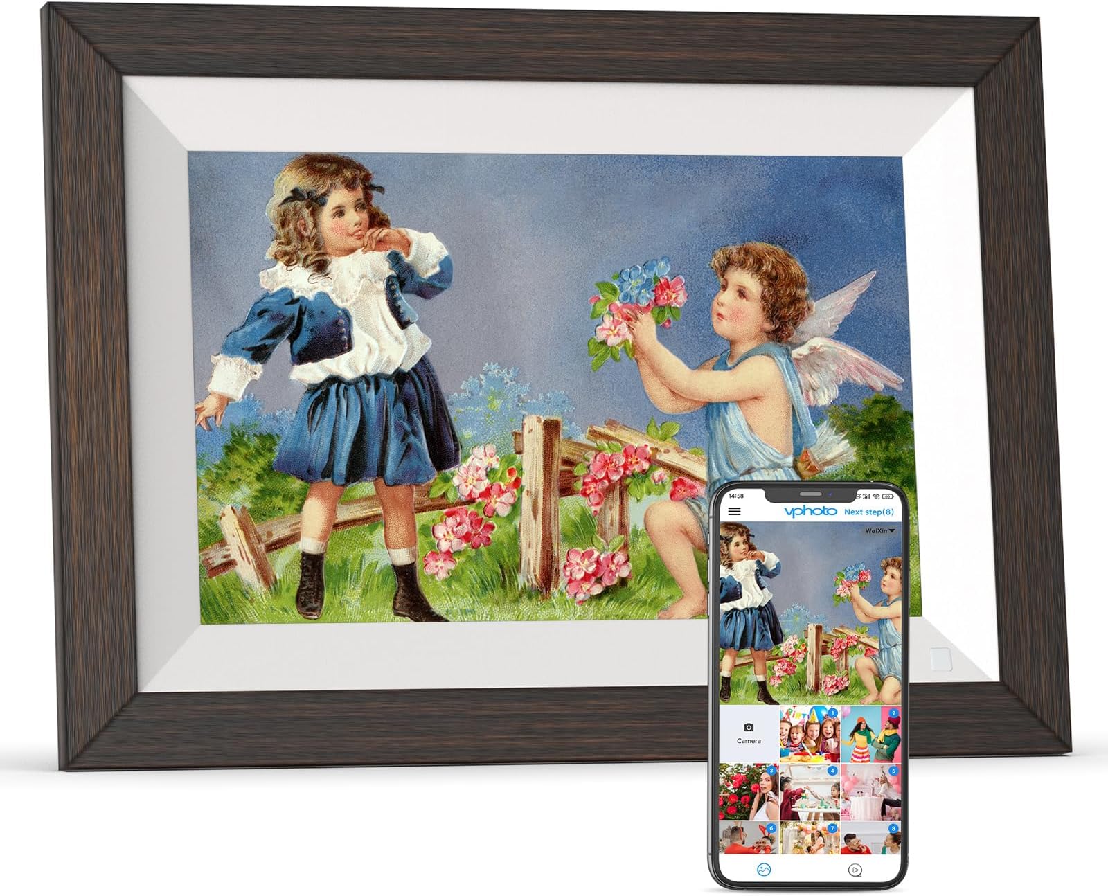 Amazon.com : Dragon Touch Digital Picture Frame WiFi 10 inch IPS Touch ...