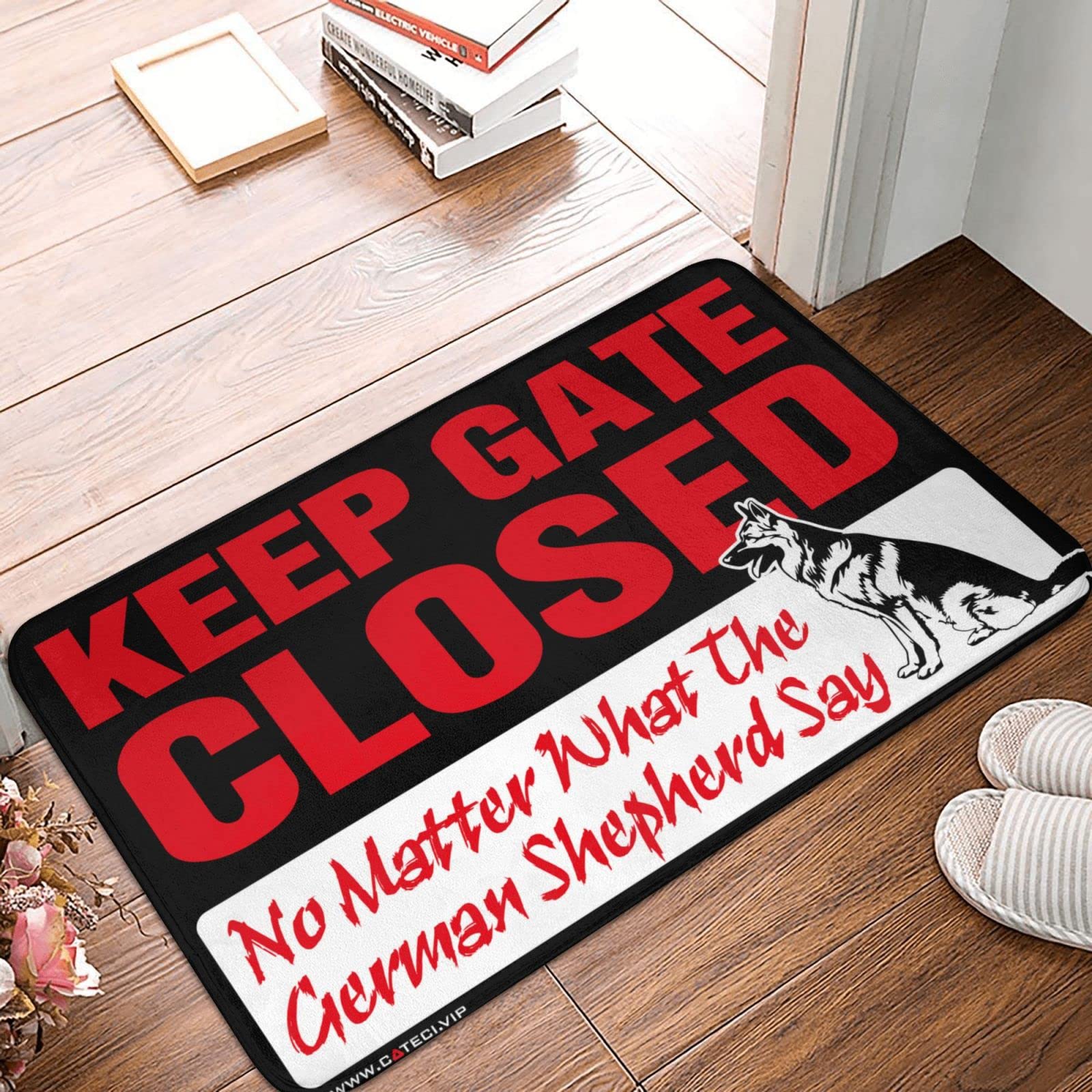 Tapis de ferme d'automne haut de gamme avec visuel German Shepherd