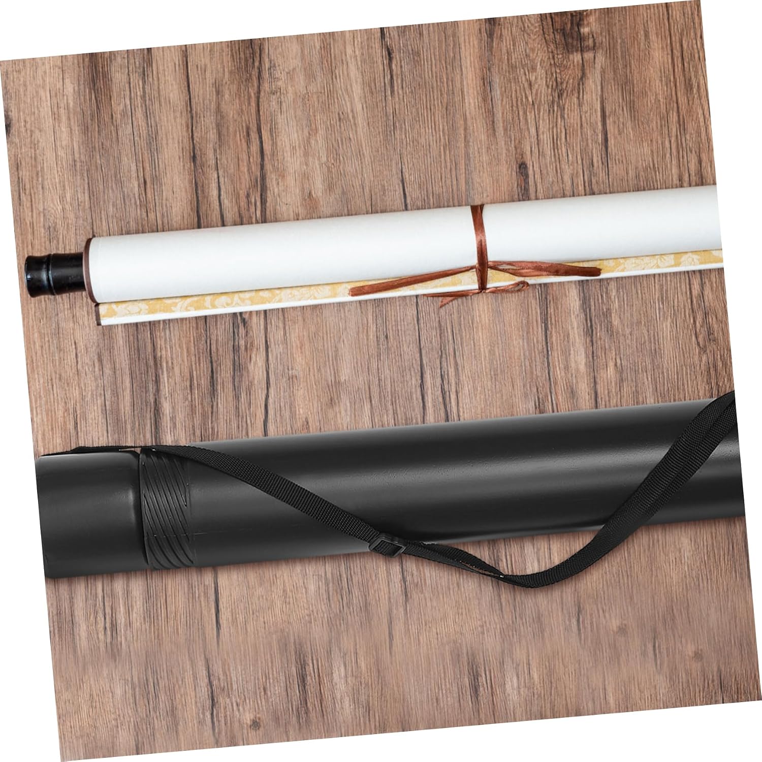 GANAZONO Telescoping Poster Tube 48 Inches Expandable Drawing Storage Tube Strap for Artwork and Drafting Supplies Style