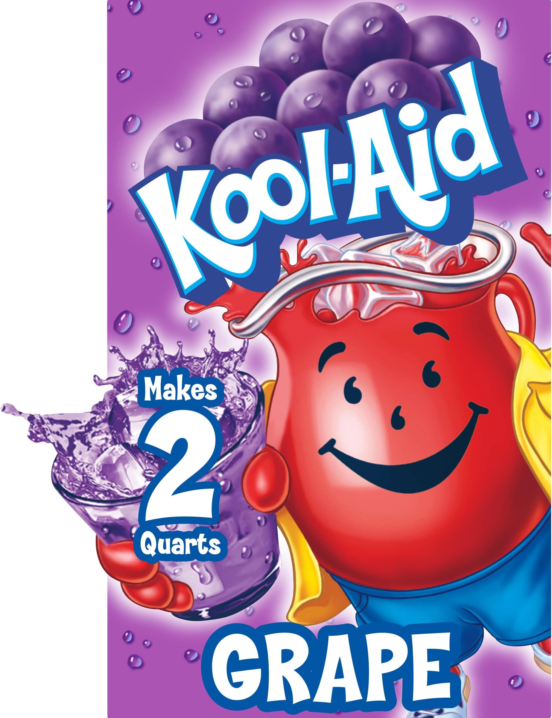Kool-Aid .14 Oz Soft Drink-Powdered Unsweetened Grape, 48 Count (Pack of 4)