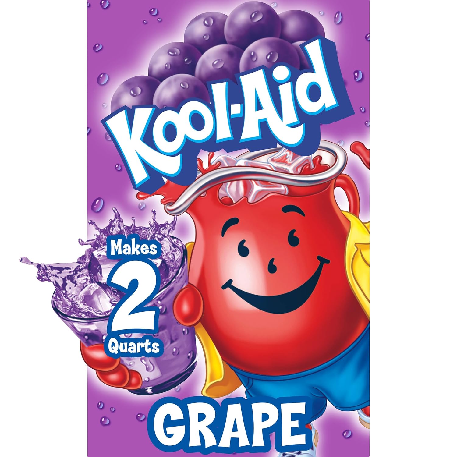 Kool-Aid .14 Oz Soft Drink-Powdered Unsweetened Grape, 48 Count (Pack of 4)