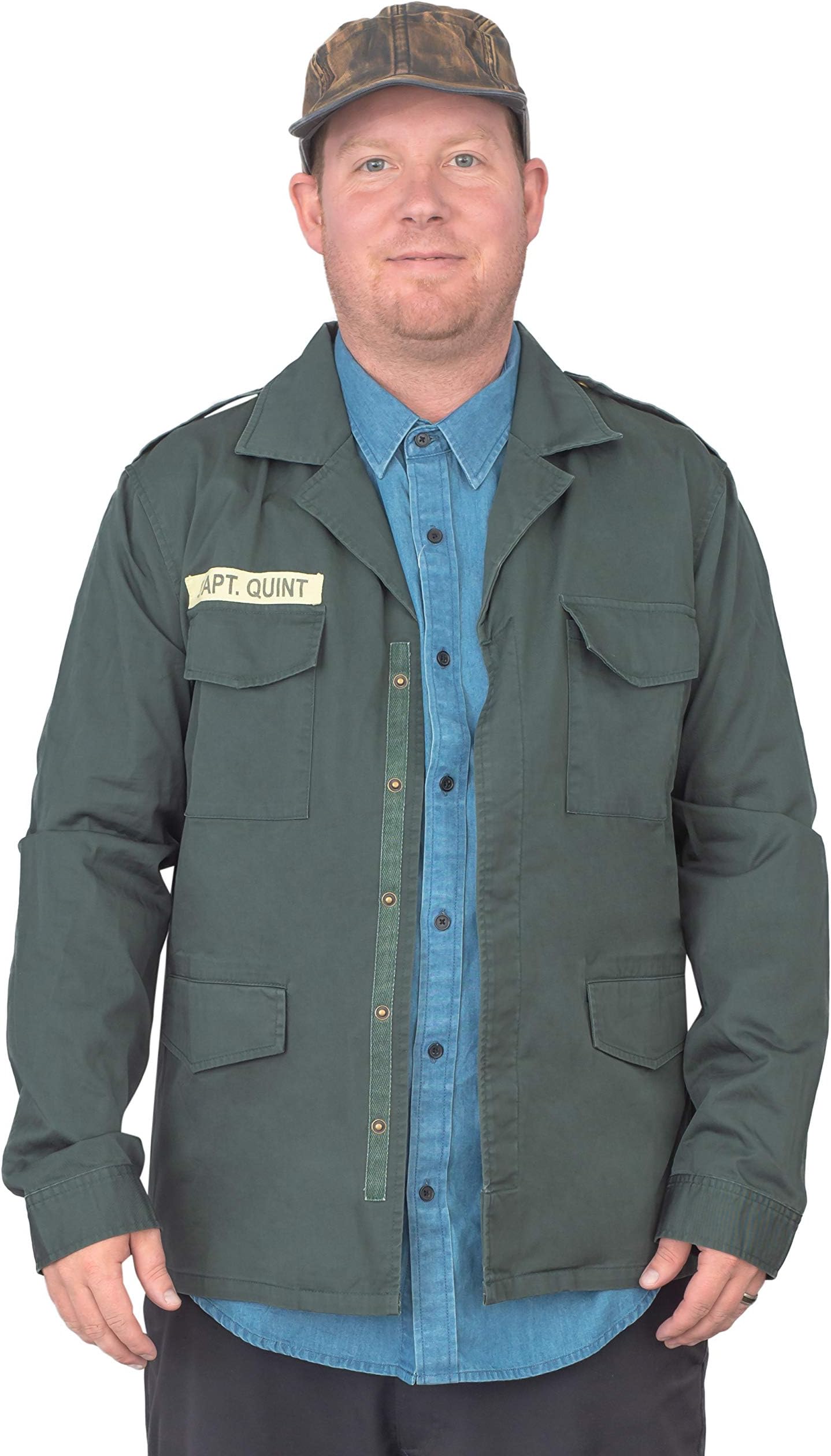 Jaws Shark Quint Adult Halloween Costume Complete Set