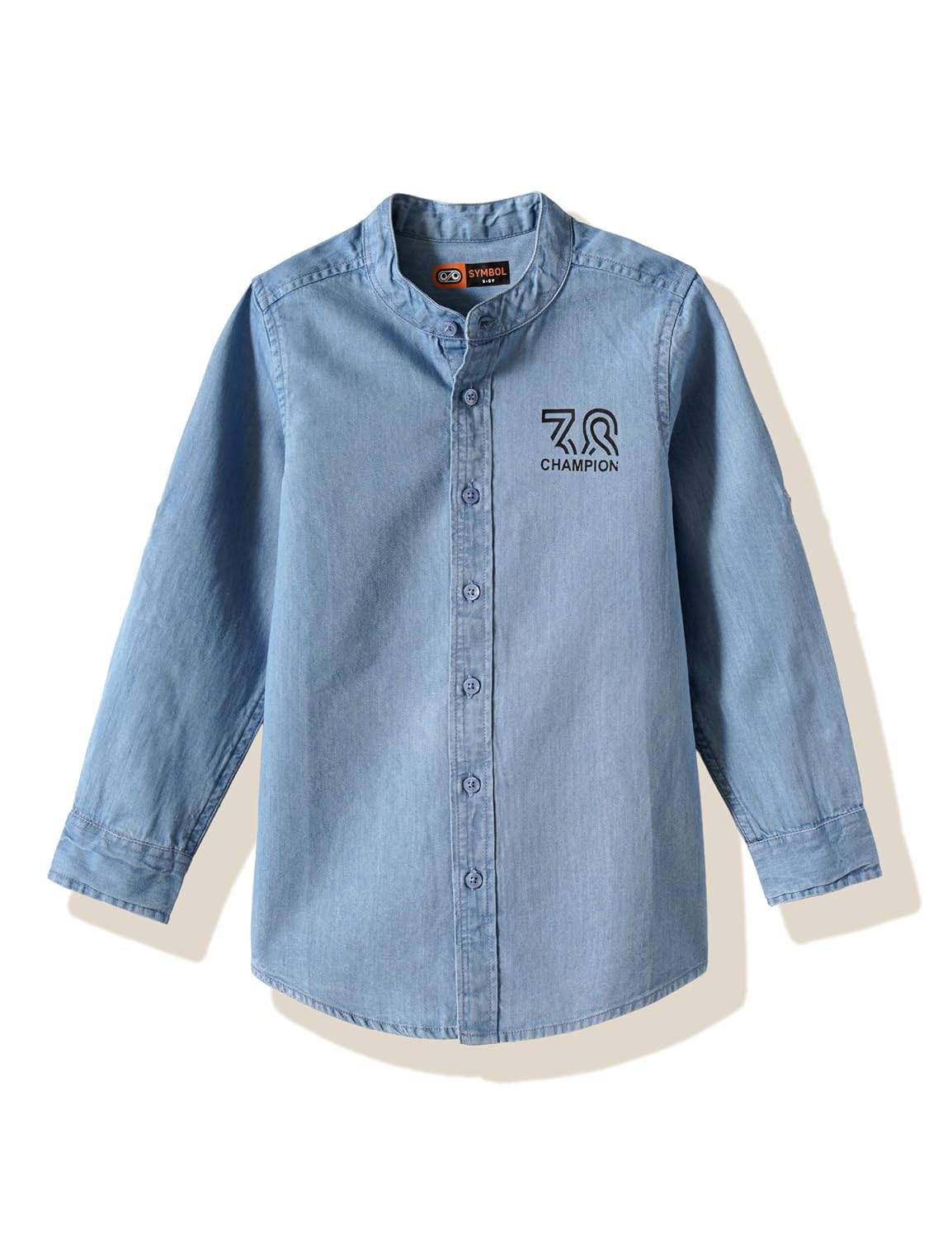 Amazon Brand - Symbol Boys 100% Cotton Regular/Mandarin Collar Denim Shirt | Full Sleeves | Regular Fit | Age 2-14 Years - Review, Price and Buying Guide