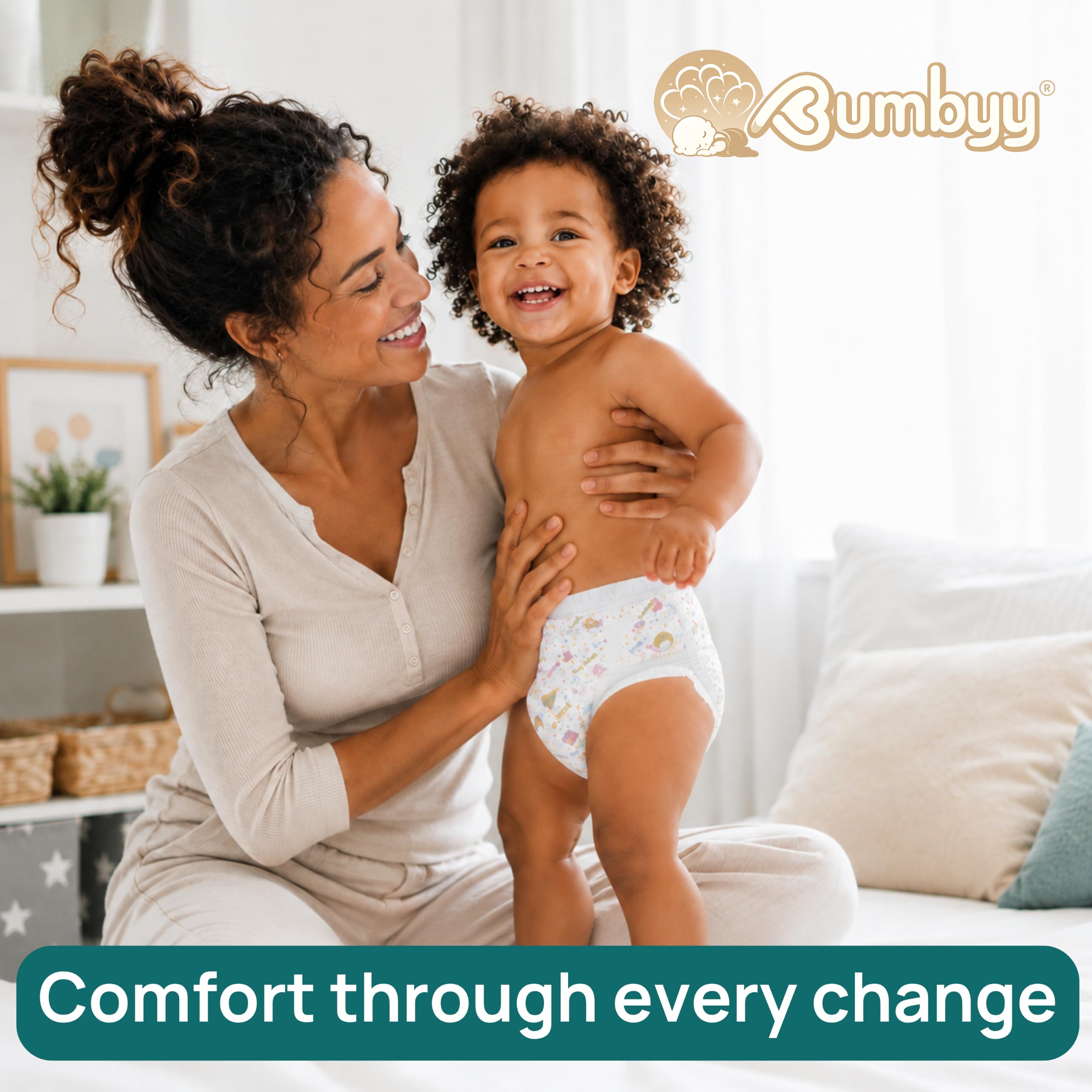 Premium Nappy Pants - Pañales para bebé talla 6 (13-18 kg), paquete de ahorro de 138 unidades con núcleo de SAP ultra absorbente, sin químicos y dermatológicamente probados, dominadas suaves y