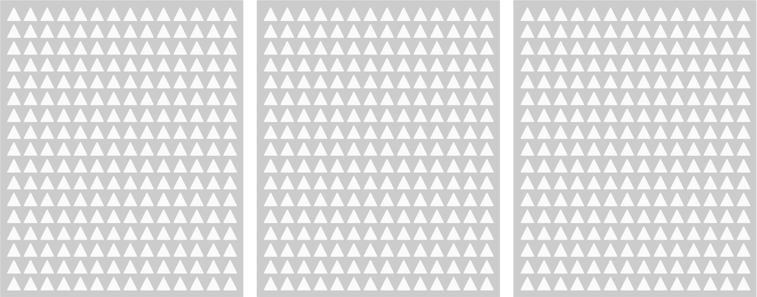 714 Adesivi Triangolari 10 Mm In PVC - Giallo Lucido Autoadesivo - Foto 8