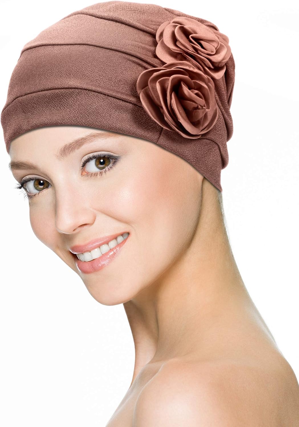 SATINIOR 6 Pcs Fashion Flower Turbans for Women 6 Colors Soft Chemo Head Wrap Cancer Head Turban Cap Cover Hats for Women - Image 3