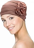 Vista 3 de 6 gorras de turbante para mujer, gorro vintage, bufanda elástica para la cabeza