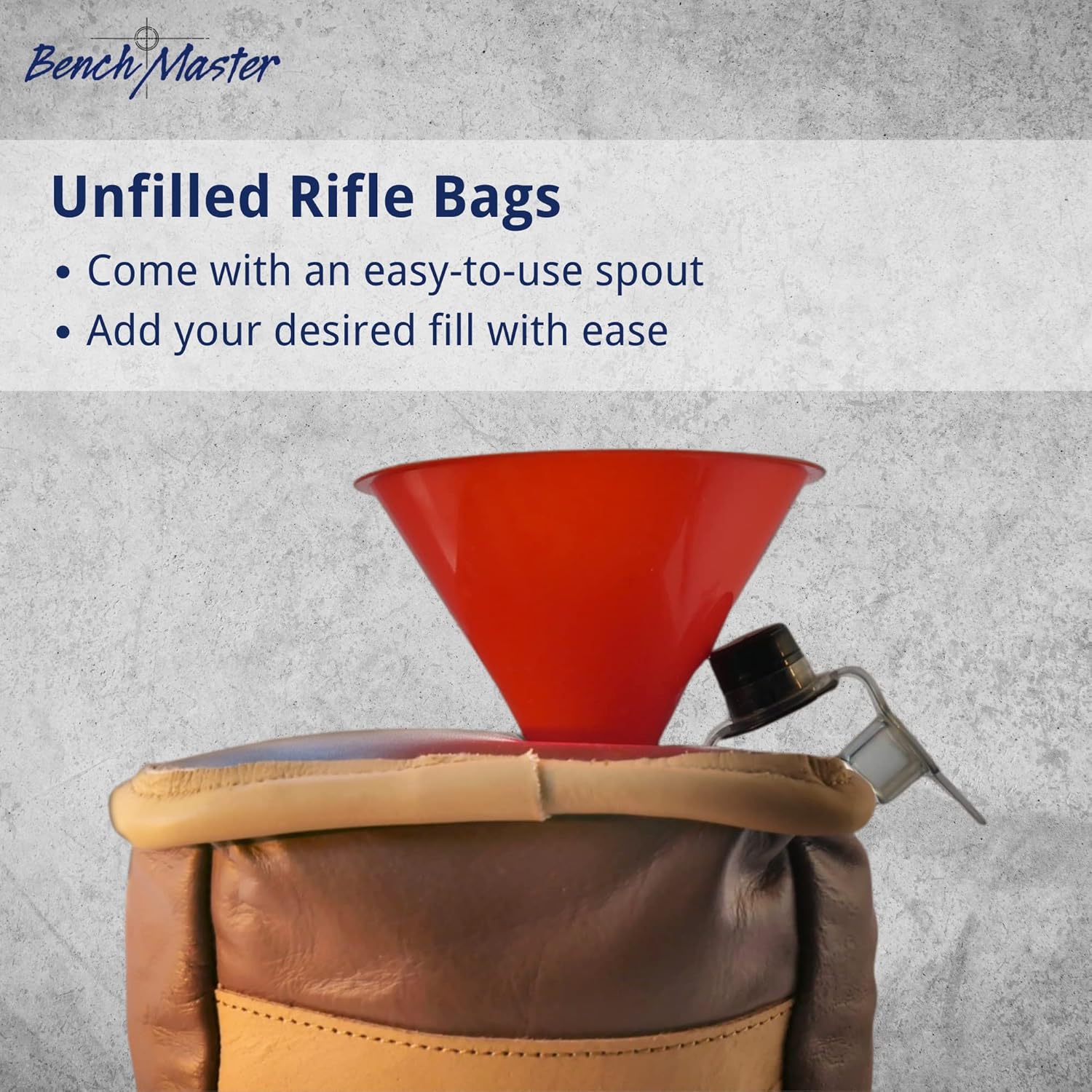 BenchMaster Rifle Bench Sand Bag, Support Stand Holders, Hunting & Shooting Rest, Sighting & Scoping Indoors & Outdoors