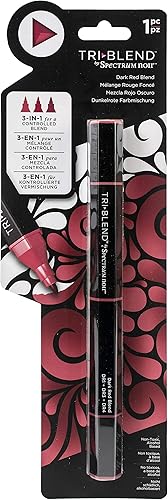 Spectrum Noir Blend Triblend - Marcador de alcohol mezclable, 3 colores en 1, color rojo oscuro