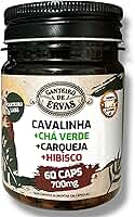 Cavalinha + Chá verde + Carqueja + Hibisco 700mg - 60 Cápsulas | Suplemento alimentar