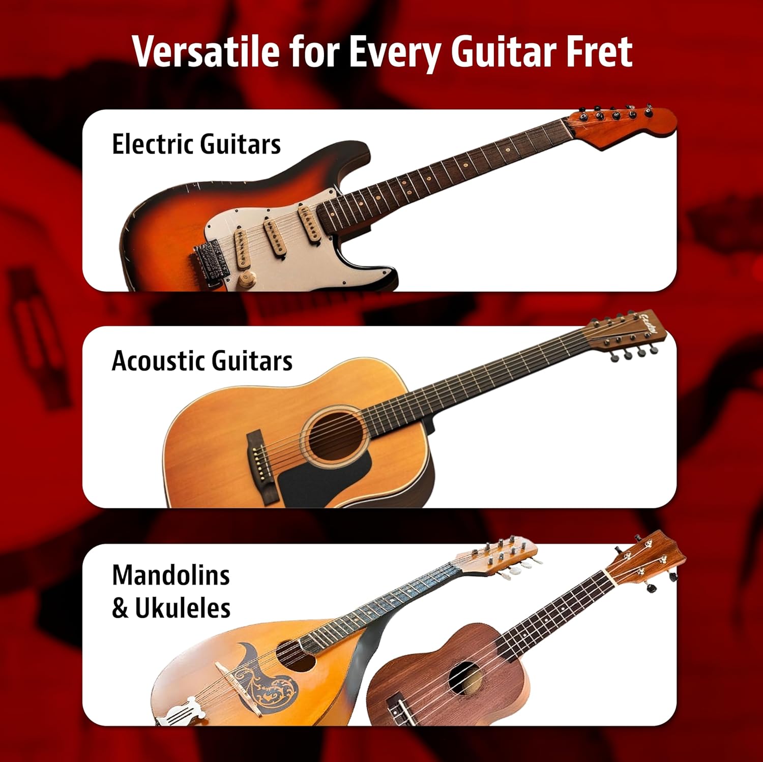 StewMac Safe Edge Z-File Fret Crowning File - Diamond Grit Guitar Fret Files with One Safe Non-Cutting Edge - Controlled Shaping for Faster, Accurate Fret Crowning