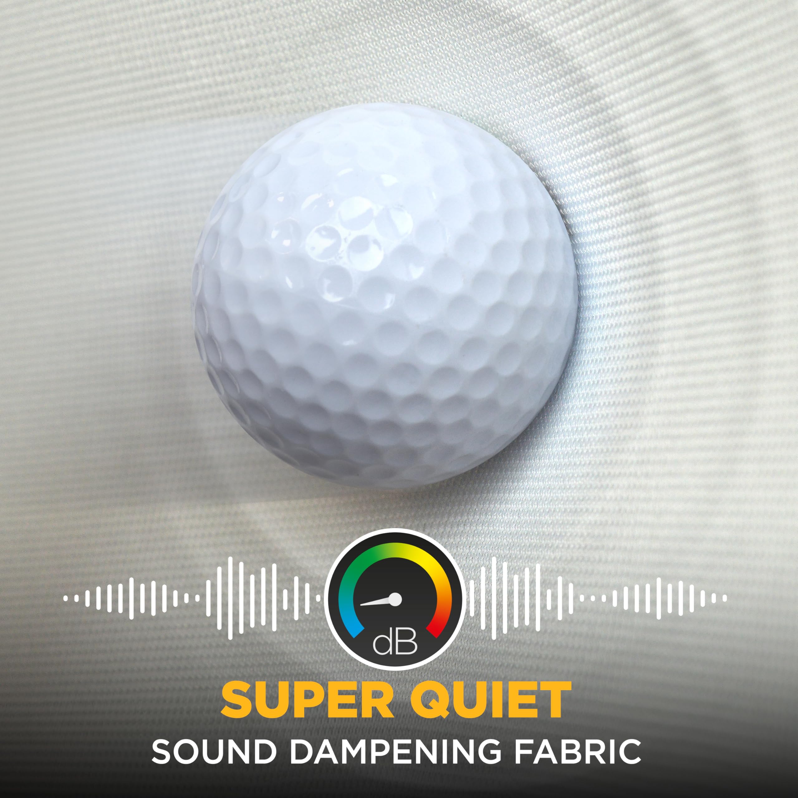 SimSpace Platine Écran d'impact de Golf - Ecran De Projection pour Simulateur De Golf à Domicile, 4 Couches De Mousse Résistante Aux Chocs, Réduction du Bruit, Clarté Ultra 4K HD, 3 x 3 mètres