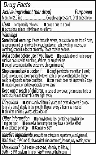 Miniatura 20 de HALLS Minis - Gotas para la tos sin azúcar, sabor a cereza, 24 gotas