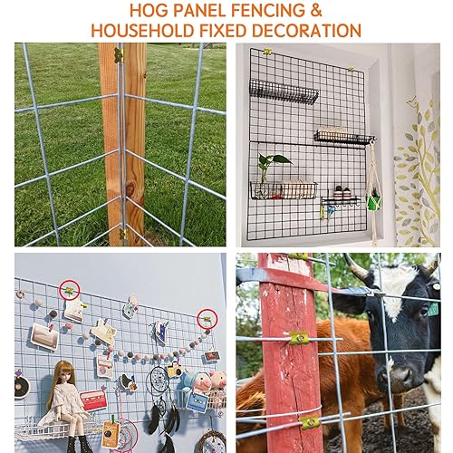 Miniatura 6 de Sujetadores, grapas para valla Sapbontchi de 2 pulgadas para maderas blandas, 200 unidades reemplazan la grapa común de esgrima se instala