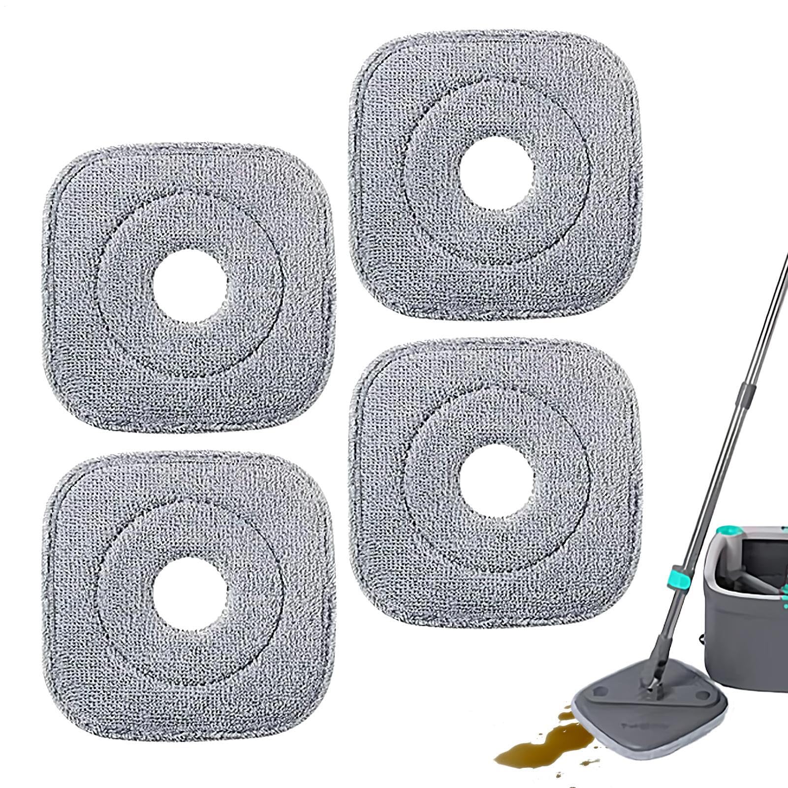 Cabezal de bayeta de microfibra absorbente para limpieza profunda de parquet 8