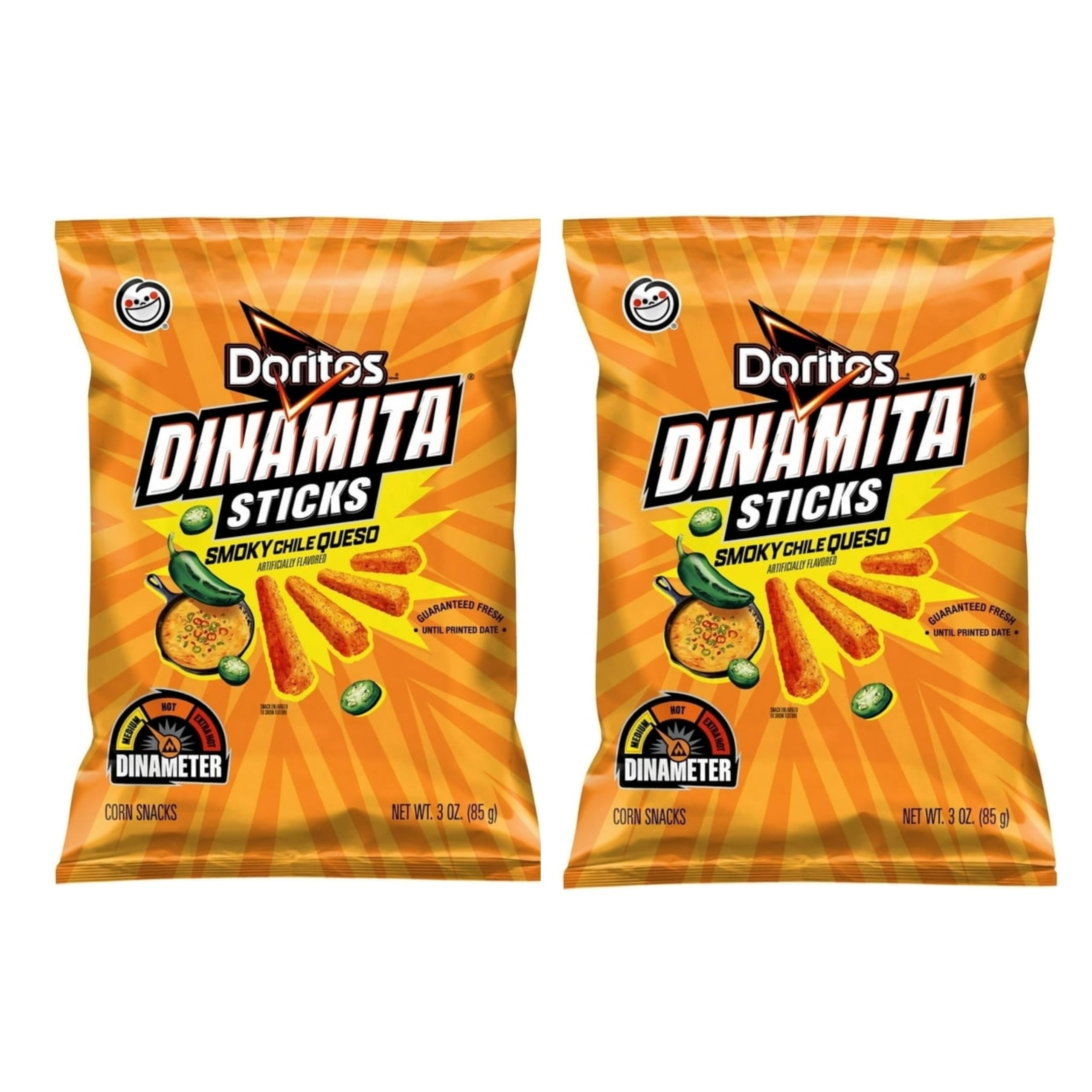 Doritos Dinamitas Sticks Varity Pack (Snack Size) (Smoky Chile Queso, 2 Pack (3oz))