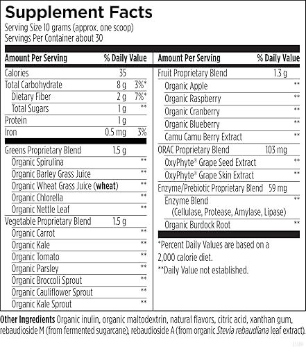Miniatura 4 de Designs for Health EssentiaGreens and Reds (fresa kiwi, 30 porciones), superalimento vegano en polvo con espirulina, col rizada, manzana y más, para
