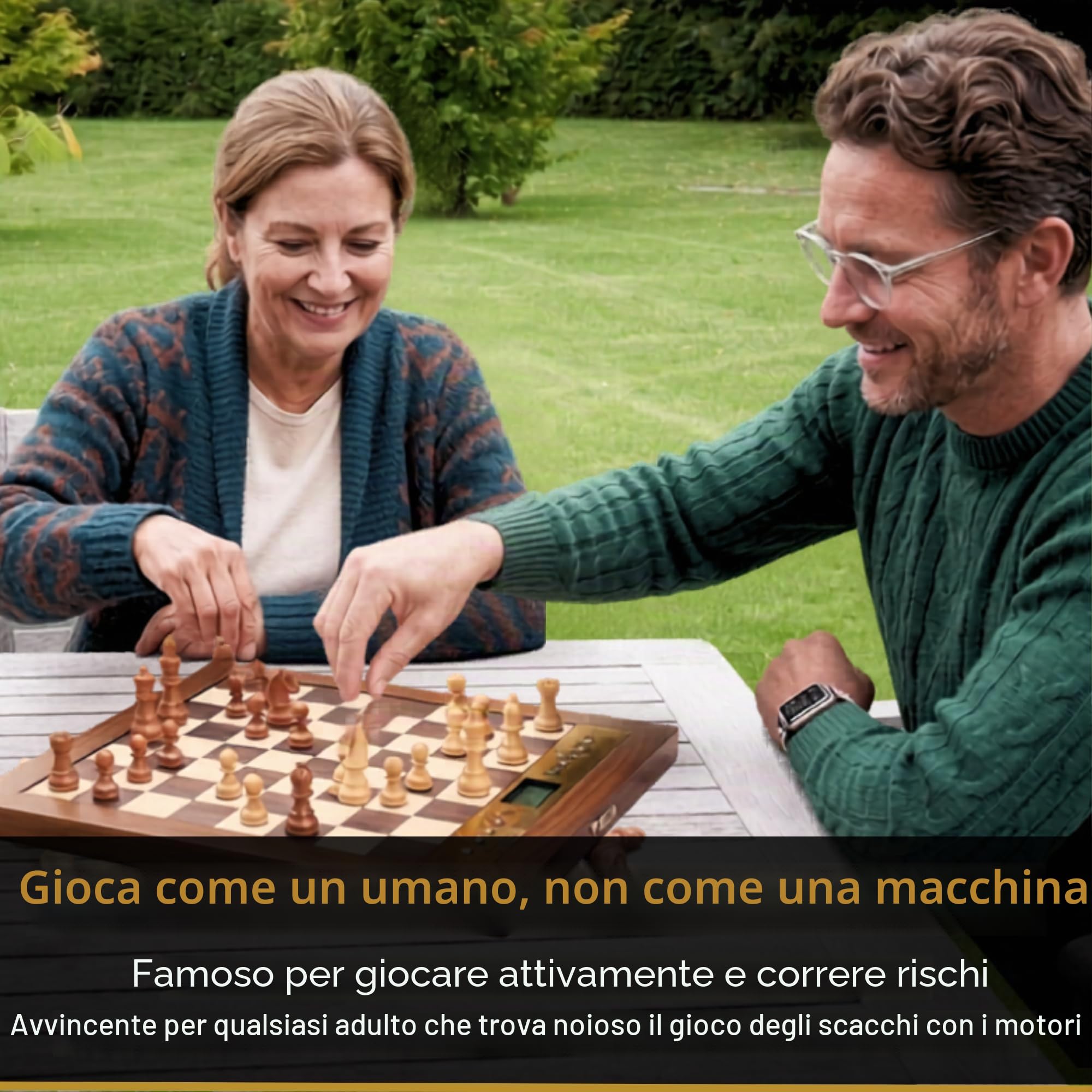 MILLENNIUM The King Performance M830: computer per scacchi dall'estetica raffinata in legno, facile da usare, con funzionalità versatili e regolazione automatica del livello di gioco