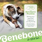Benebone Zaggler Rolling Dog Chew Toy for Aggressive Chewers, Real Bacon, Made in USA, Small