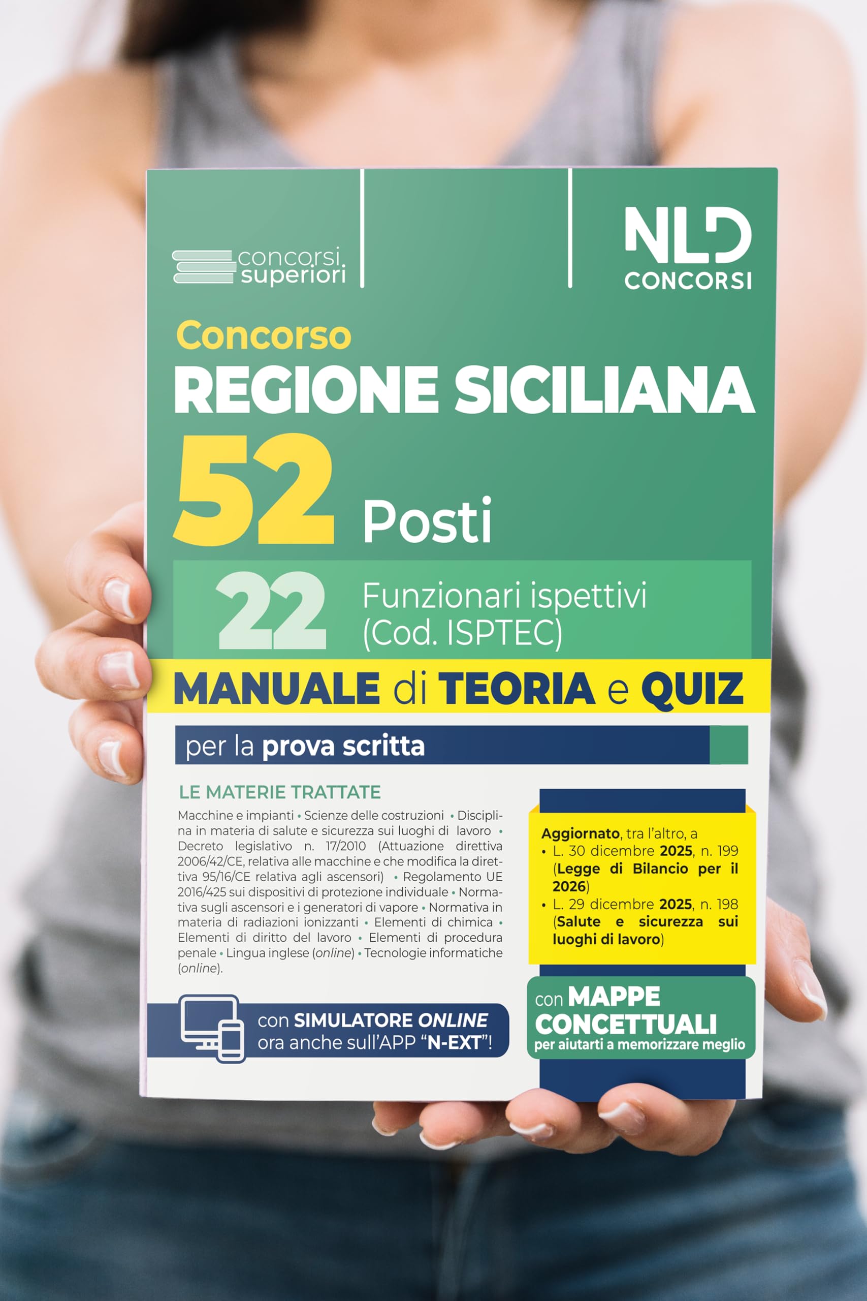 Concorso regione siciliana 52 posti. 22 funzionari ispettivi manuale di teoria e quiz per la prova scritta 2026